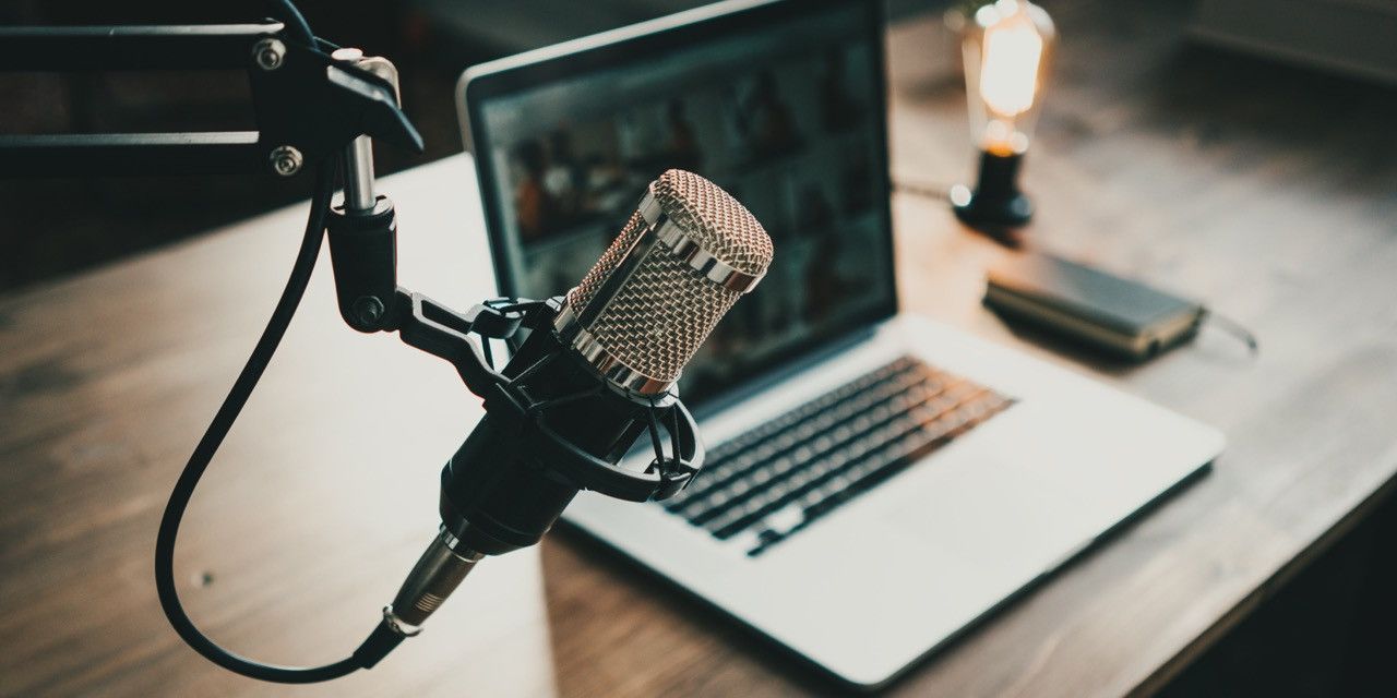 Podcast equipment.